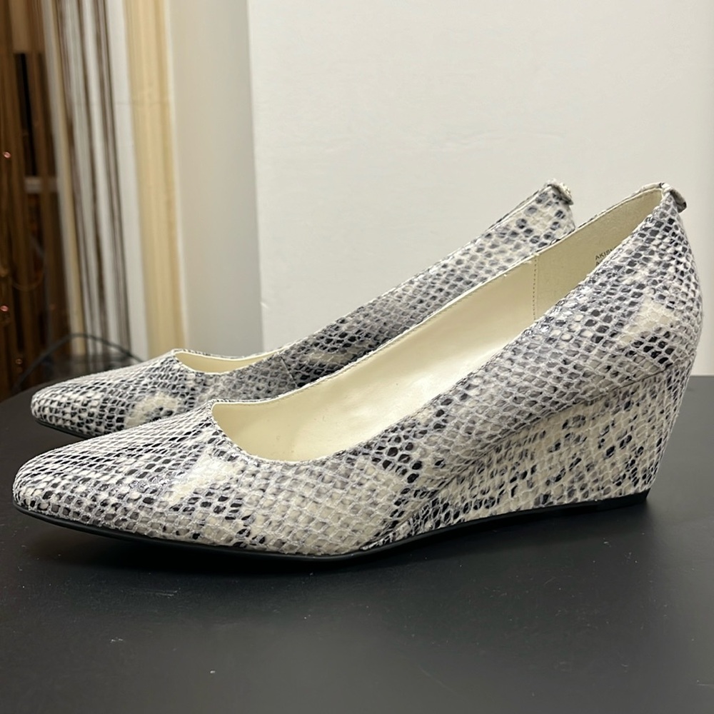 Snakeskin Wedges